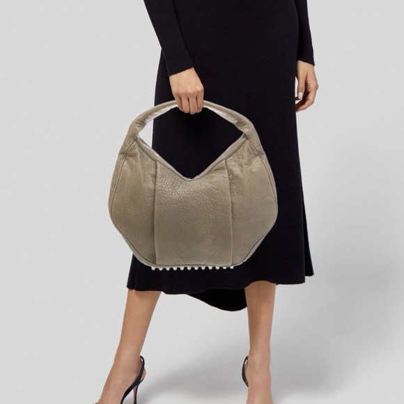 Alexander Wang Taupe Leather Hobo Bag - Picture 2 of 6
